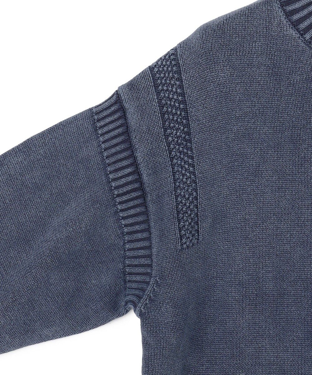 J.PRESS YORK STREET 【UNISEX】ピグメントコットン ガンジーニット 