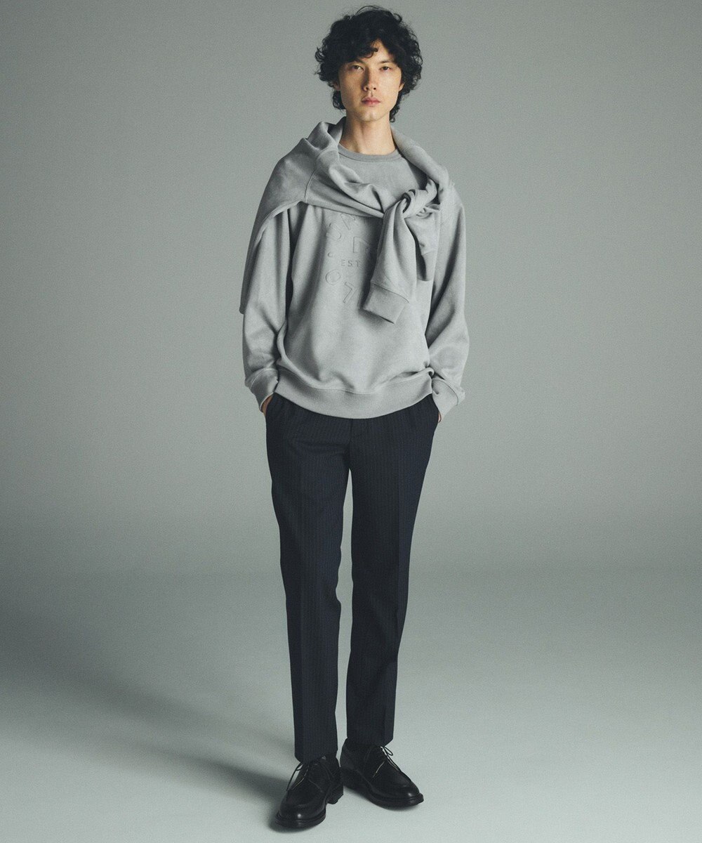 UNFILO MENS 【男女兼用】クリーンスエード エンボスロゴ クルー 