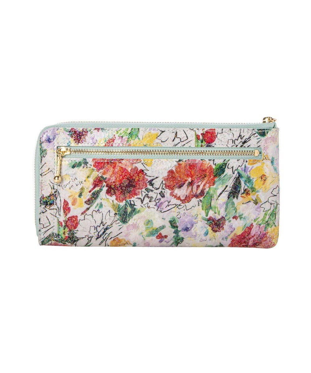 LANVIN en Bleu アクアレル Lファスナー長財布 