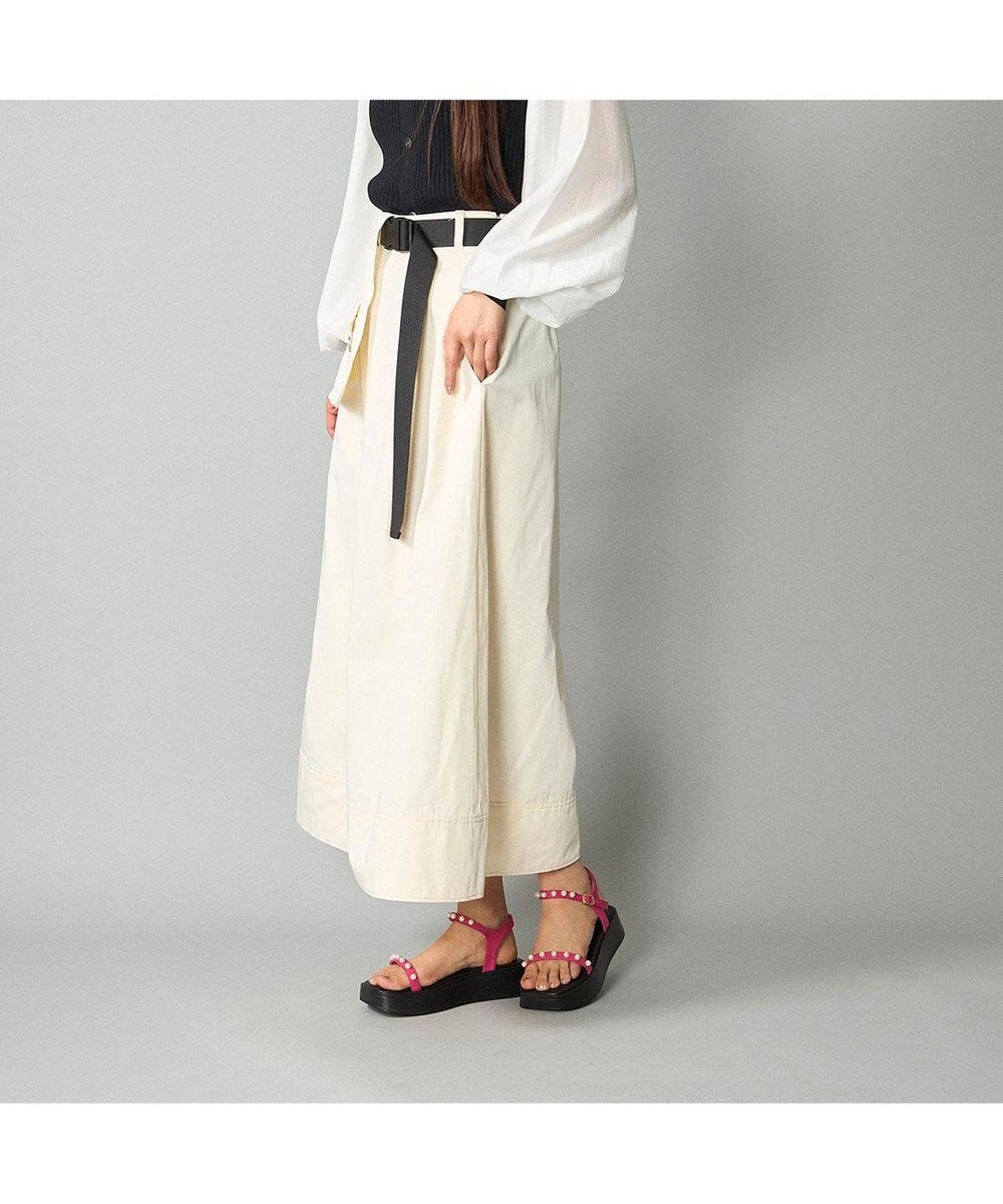 MODE ET JACOMO <noyau>パールデザイン厚底スポーツサンダル 