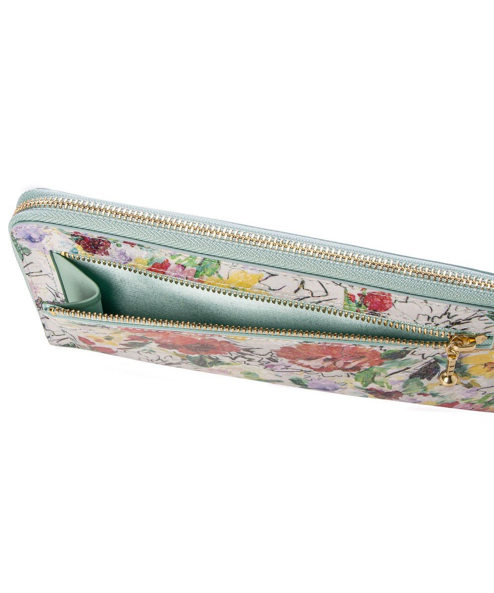 LANVIN en Bleu アクアレル Lファスナー長財布 