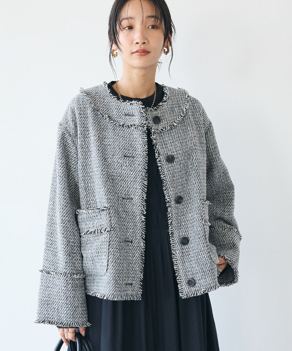 CRAFT STANDARD BOUTIQUE ツイードフリンジジャケット 