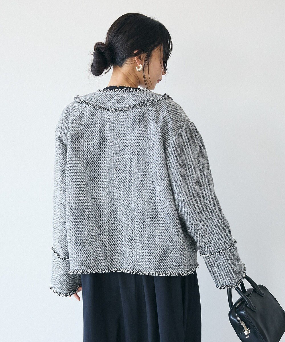 CRAFT STANDARD BOUTIQUE ツイードフリンジジャケット 