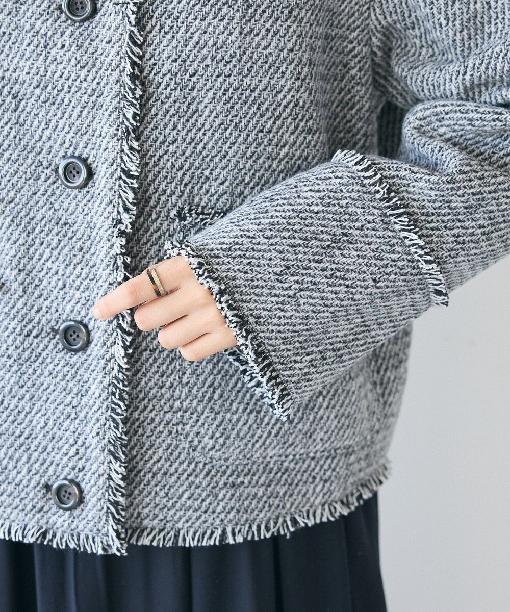CRAFT STANDARD BOUTIQUE ツイードフリンジジャケット 