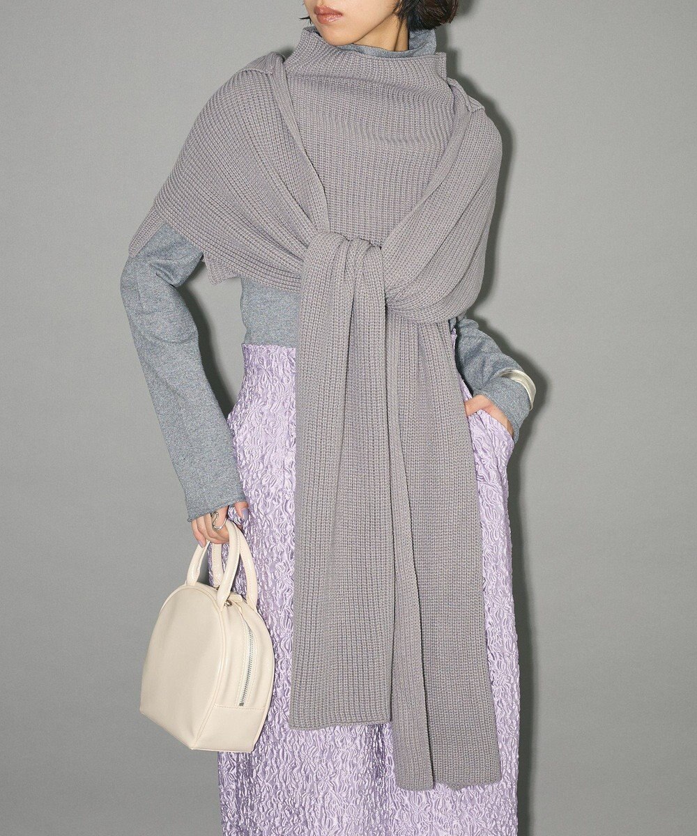 Green Parks フードマフラー＋ケープニット 