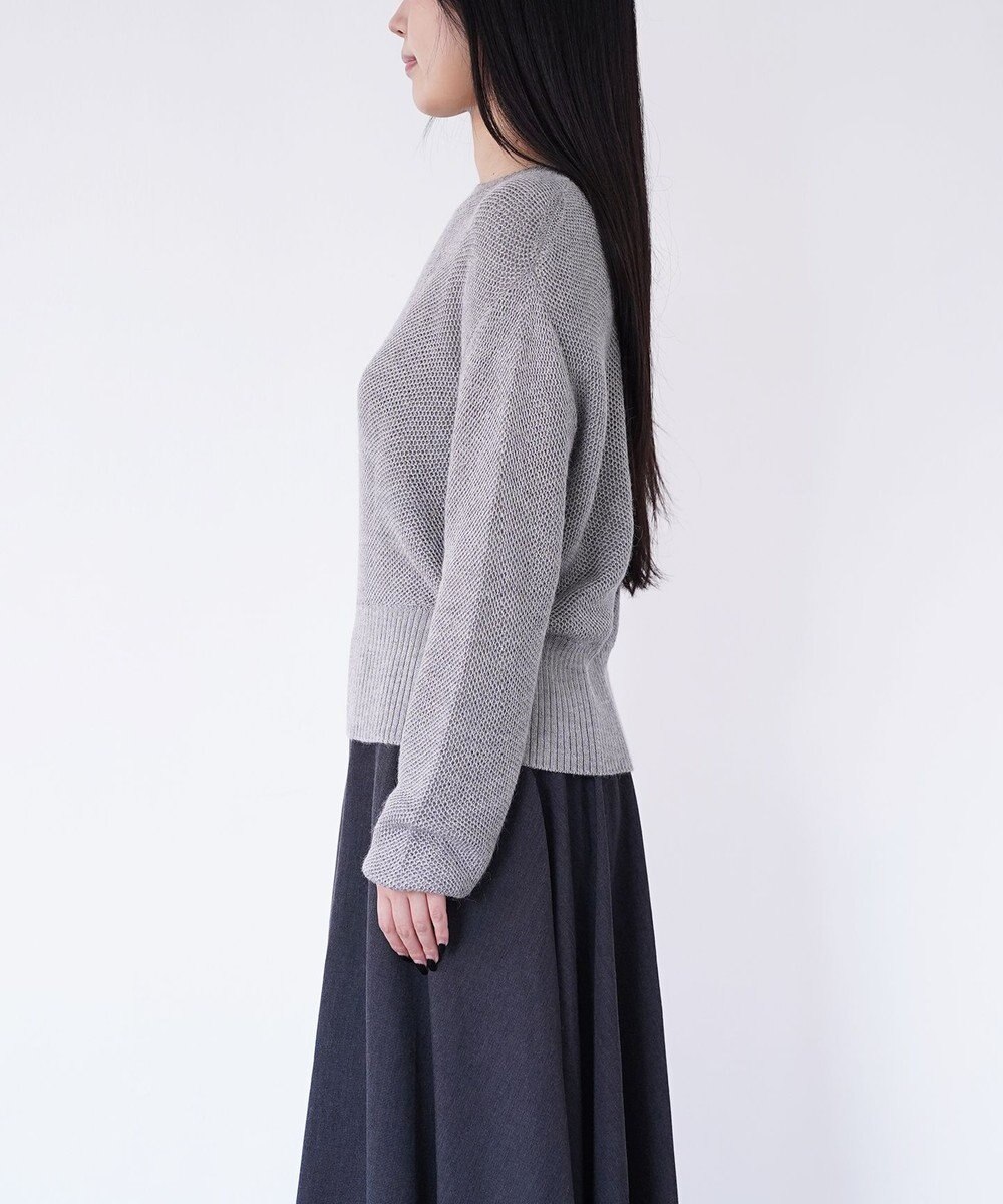 TOQUE 〈大草直子さんアドバイザー〉ベビーアルパカ×シルクハニカムニットトップス 