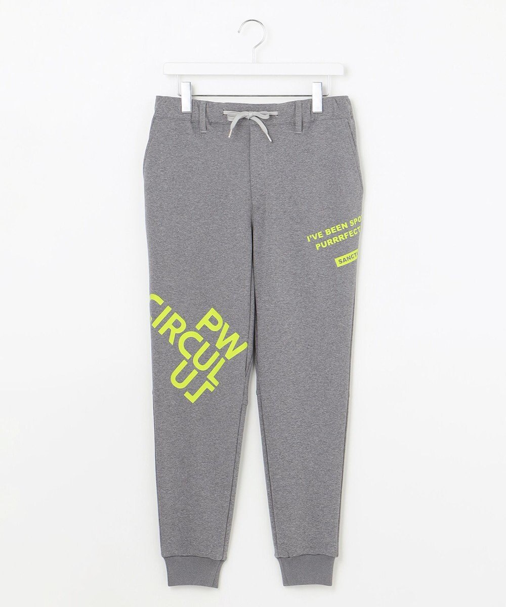 PW CIRCULUS 【MEN】【洗える/吸汗速乾/ストレッチ】ダンボール ロゴ ジャージー パンツ 