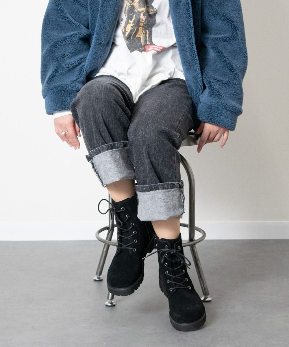 Bridget Birkin 【PARADIS COULEUR】オブリークトウレースアップブーツ 