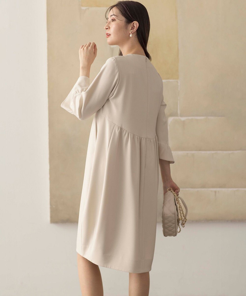 組曲 【KUMIKYOKU NAVY】コンフォータブルドレープフリル ワンピース 