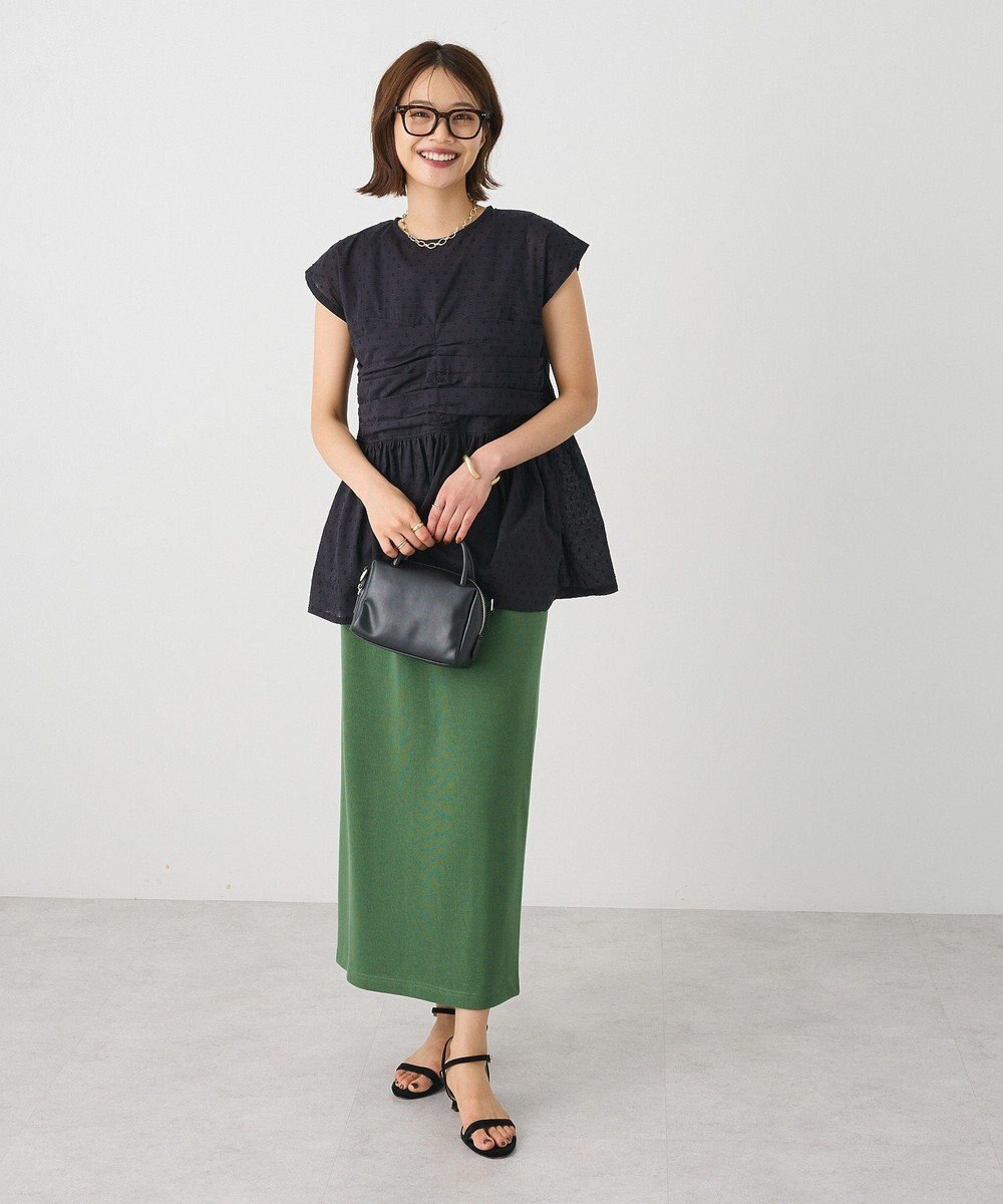 CRAFT STANDARD BOUTIQUE インド綿ドット刺繍ブラウス 