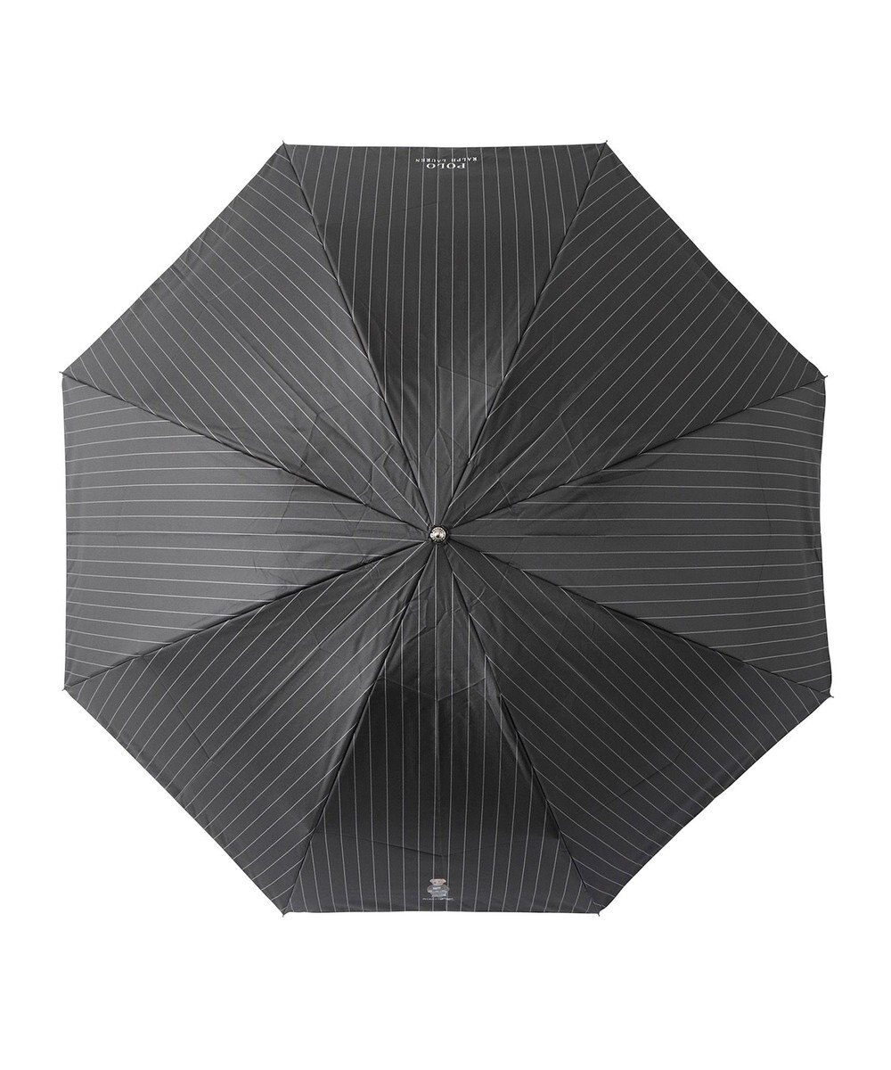 MOONBAT POLO RALPH LAUREN メンズ 折りたたみ傘 ストライプ×BEAR 65cm 