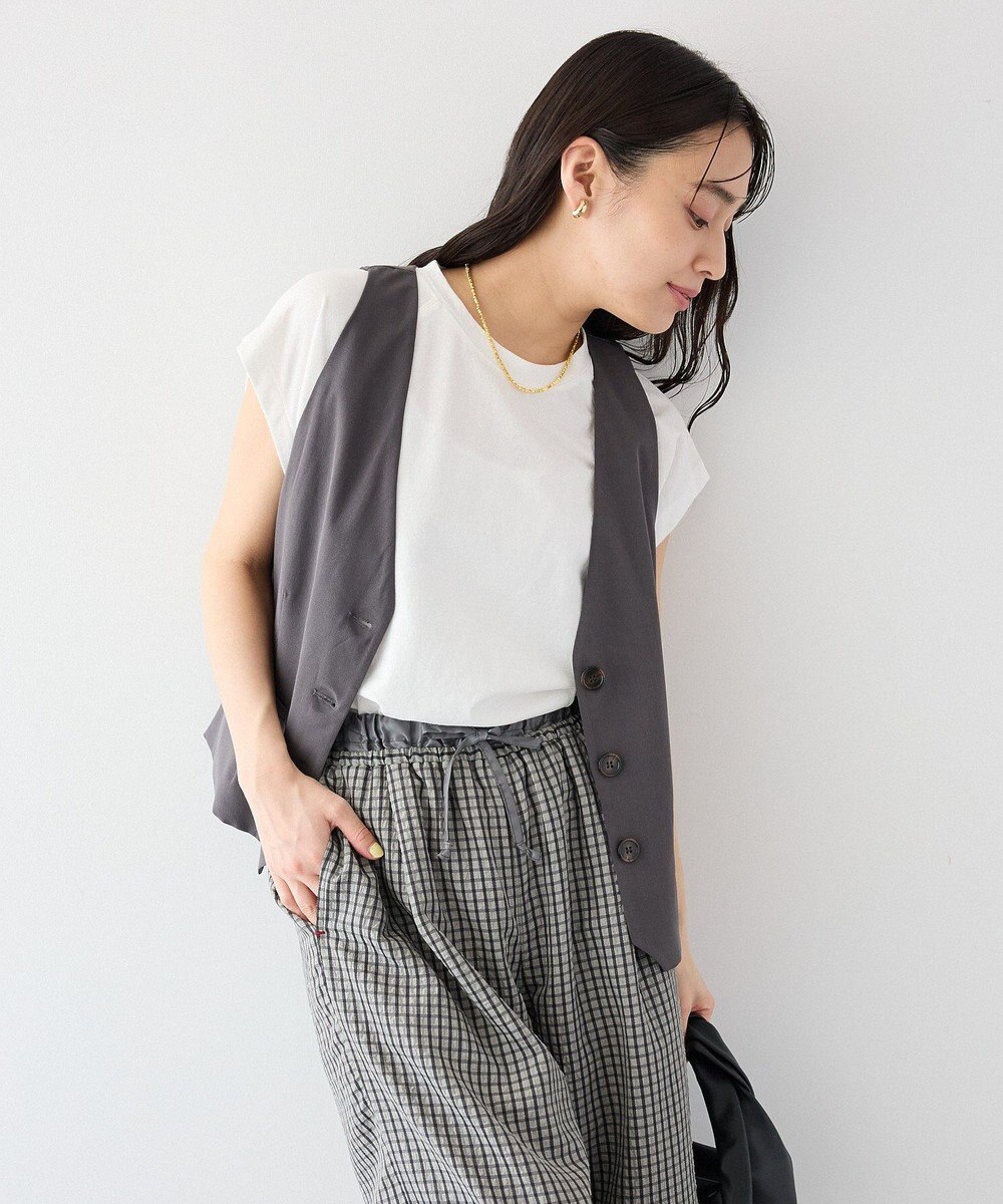 CRAFT STANDARD BOUTIQUE バックスリットショートベスト 
