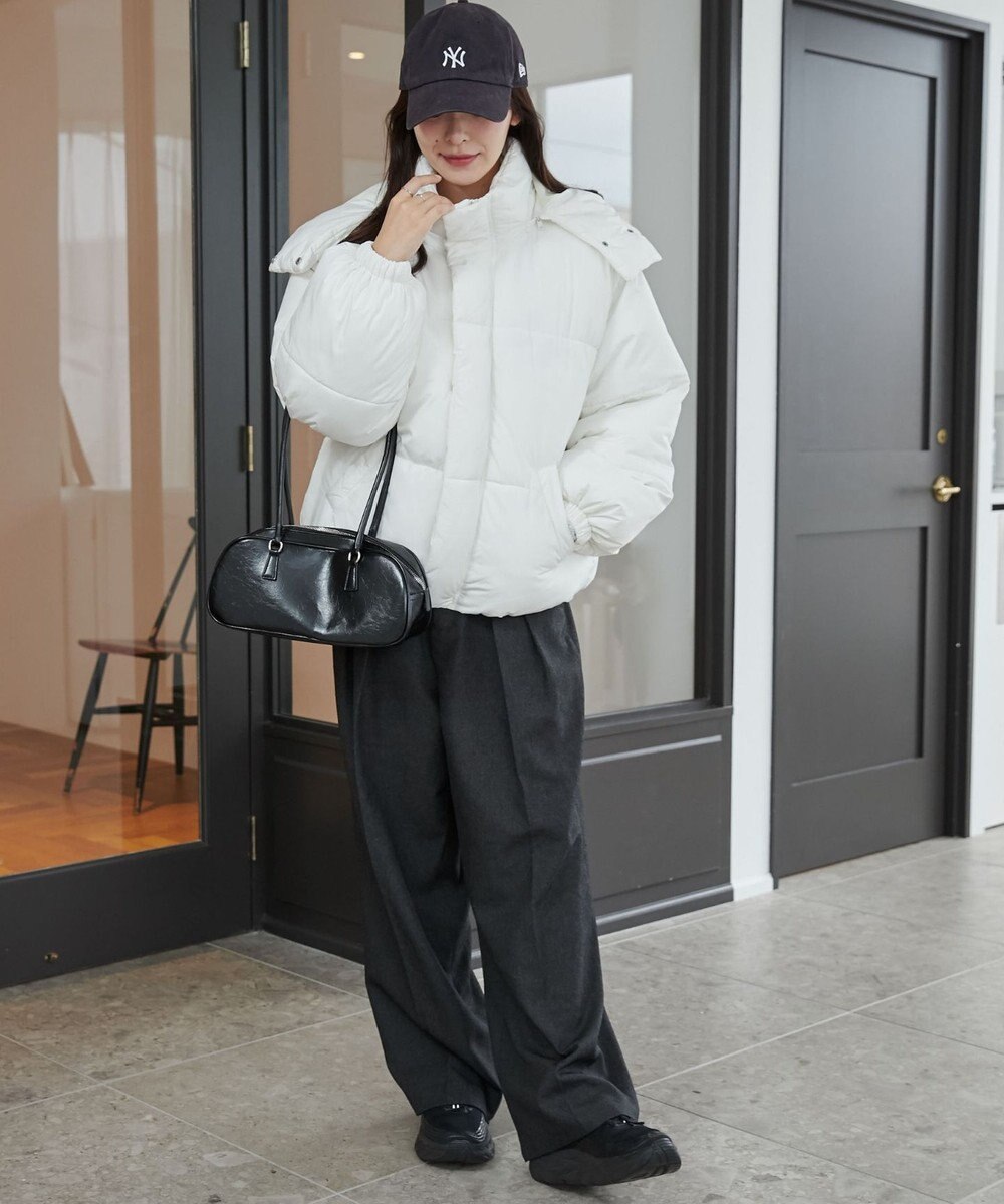 WEGO 【2WAYフード取り外し可能/あったかい】２WAYパディングブルゾン 