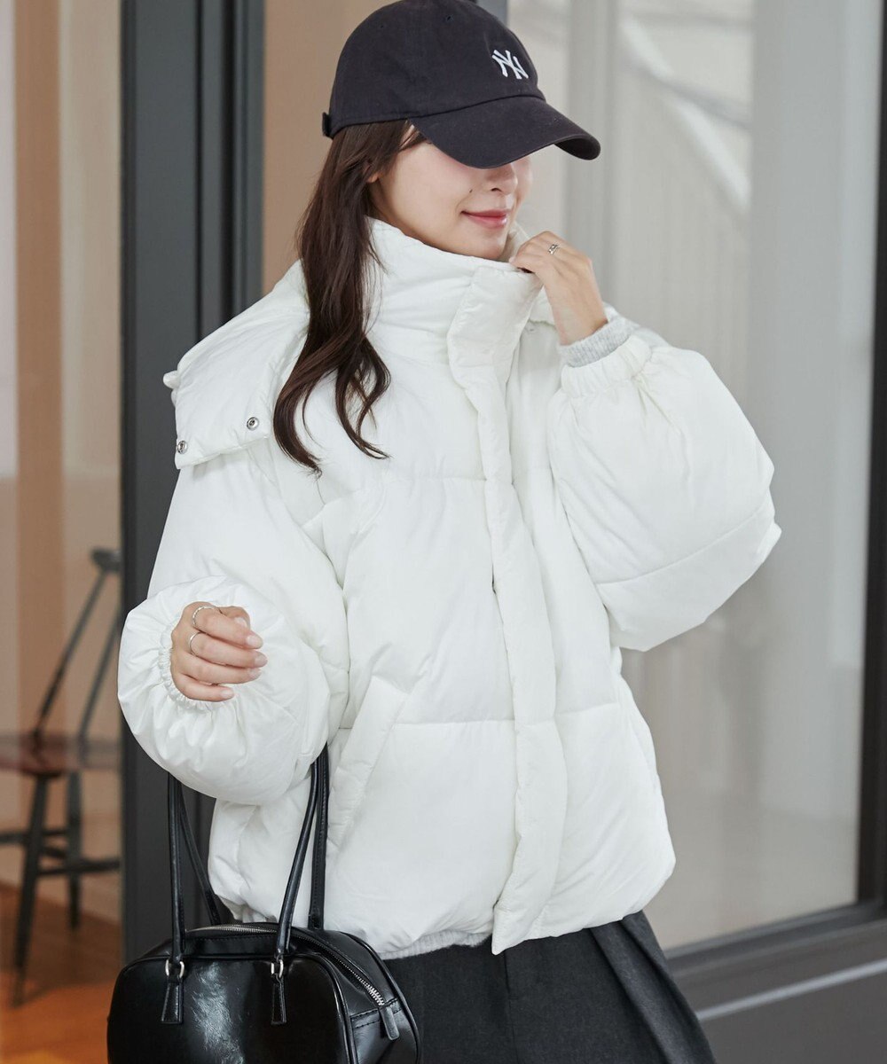 WEGO 【2WAYフード取り外し可能/あったかい】２WAYパディングブルゾン 