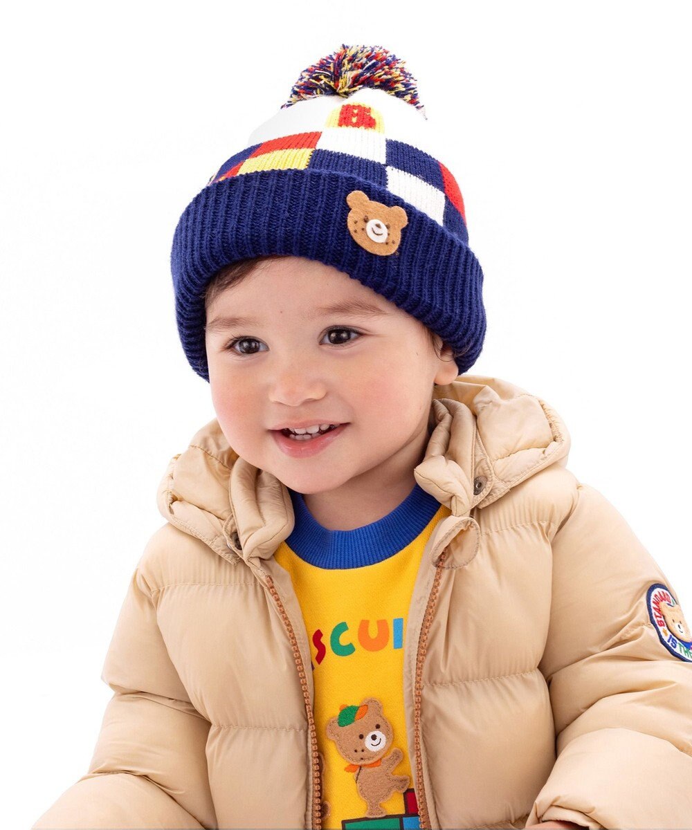 MIKI HOUSE HOT BISCUITS 【46-56cm】 カラフルブロック フード 