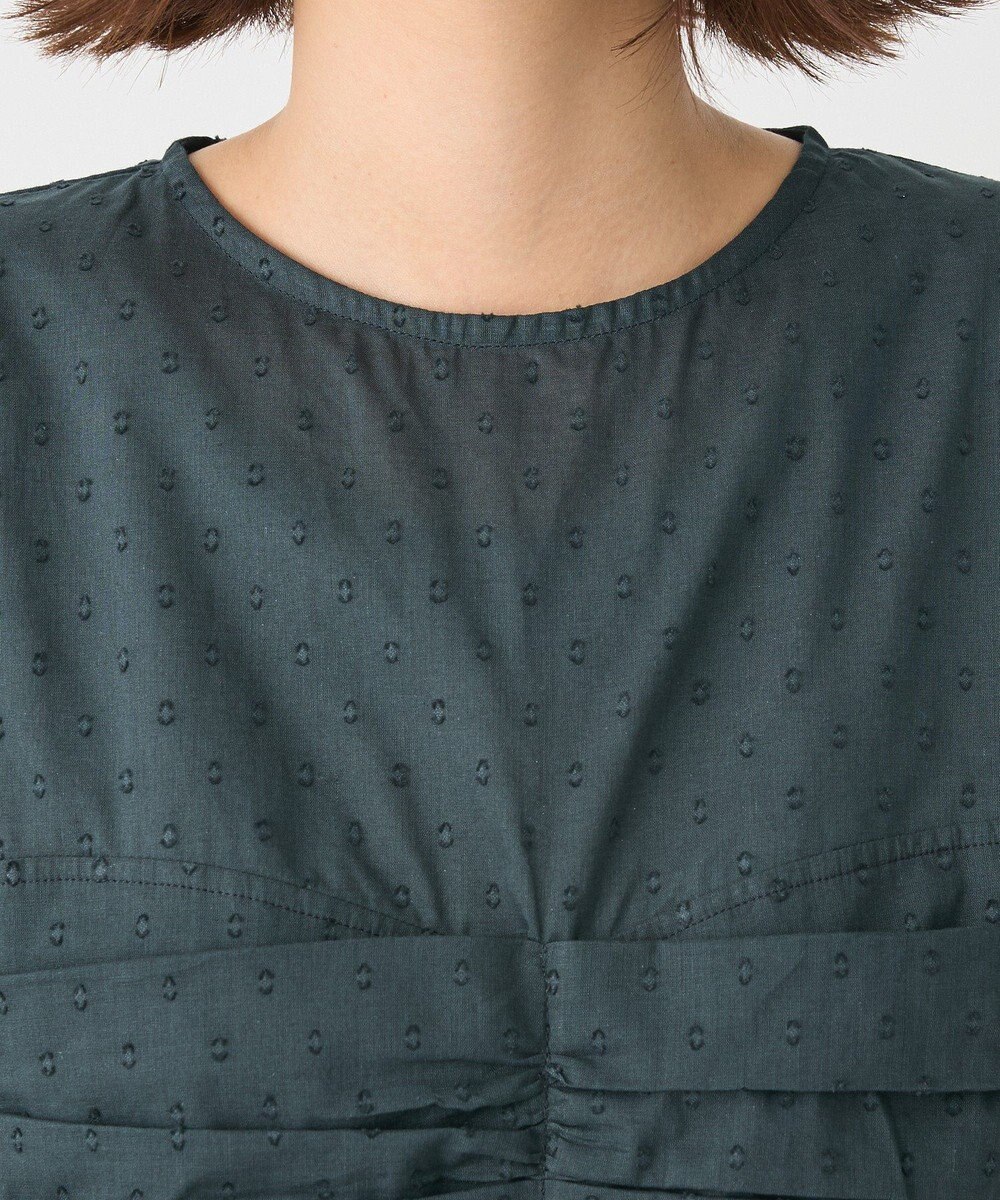 CRAFT STANDARD BOUTIQUE インド綿ドット刺繍ブラウス 