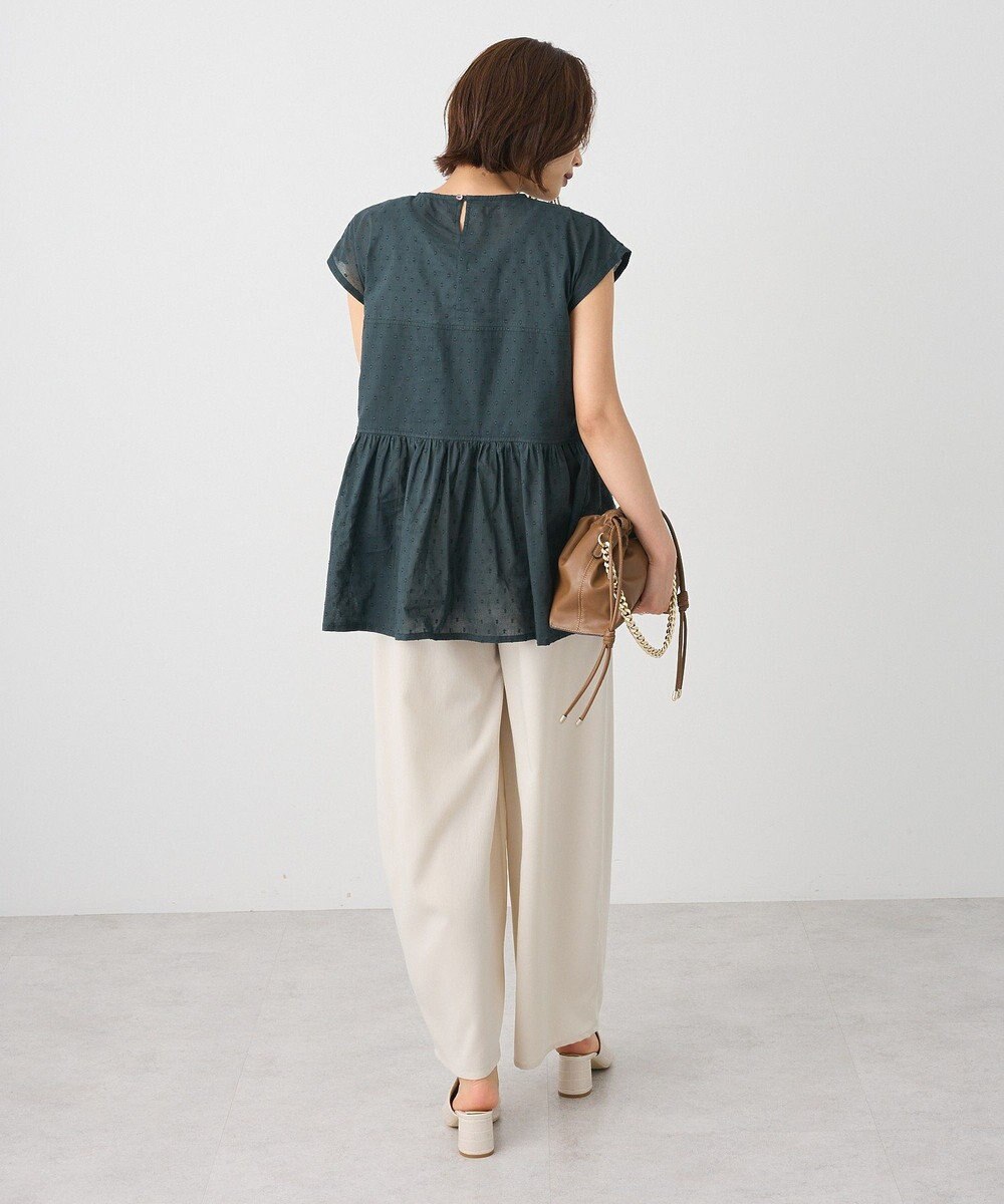 CRAFT STANDARD BOUTIQUE インド綿ドット刺繍ブラウス 