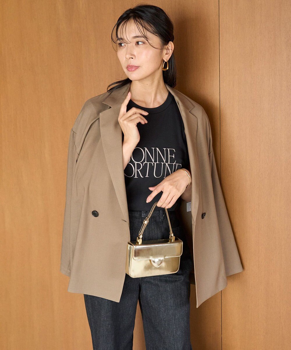 UNFILO 【新色追加】BEAUTY FORM-Tコットン ロゴフレンチT 