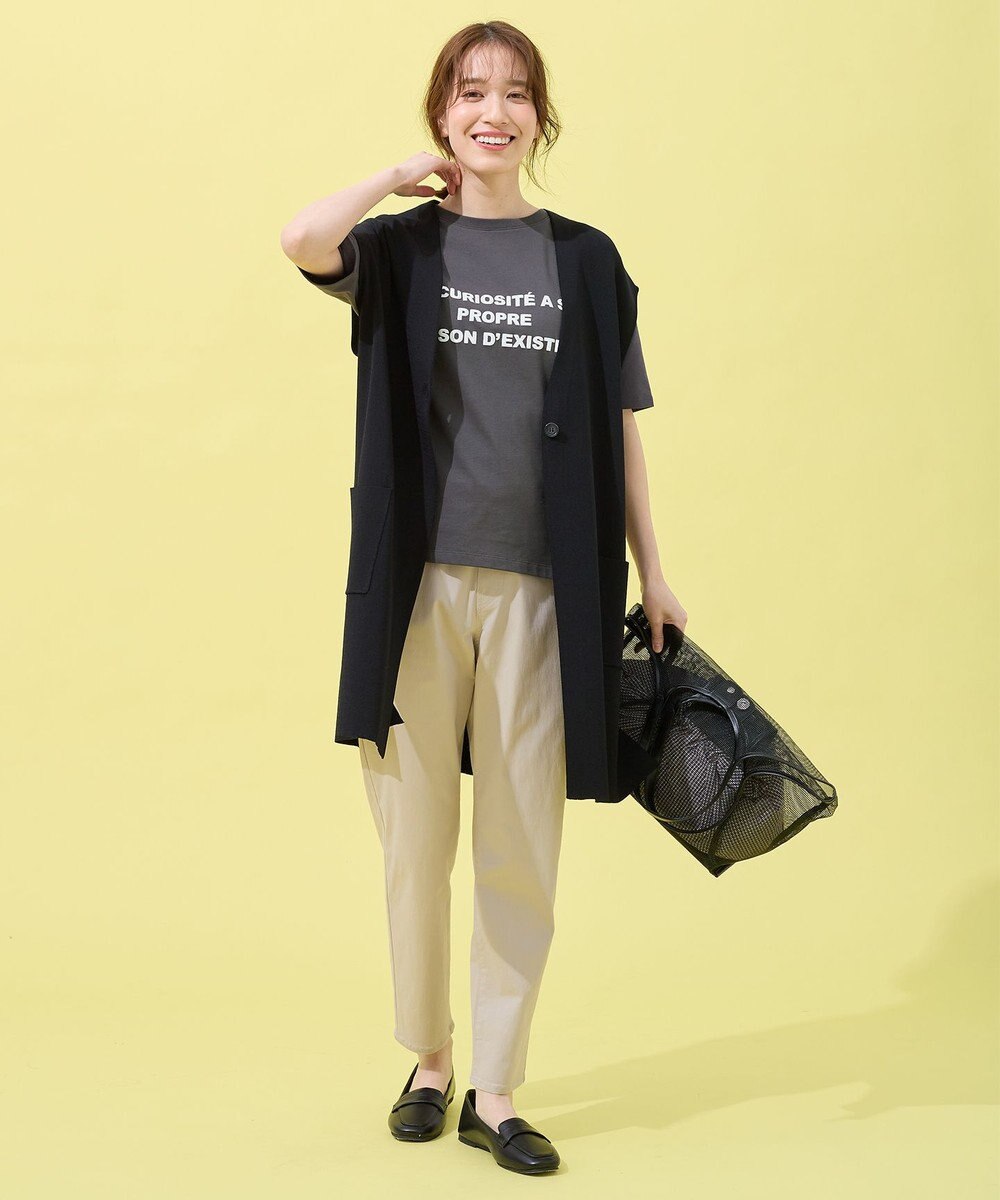 ANY L ロングニットジレ 