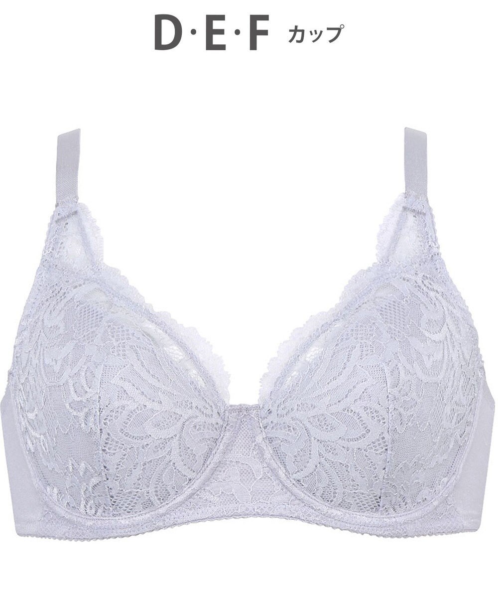 WACOAL ブラジャー フルカップブラ 上胸にフィット 外付けワイヤー ラクなつけごこち 綿混素材(バック) まるみのあるナチュラルシルエット 【EverChic】 レディース BRB284 /ワコール 