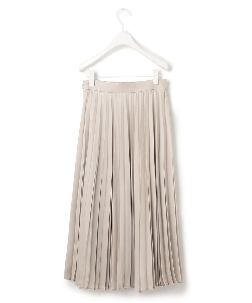 ICB 【洗える】 レザーライクプリーツスカート 