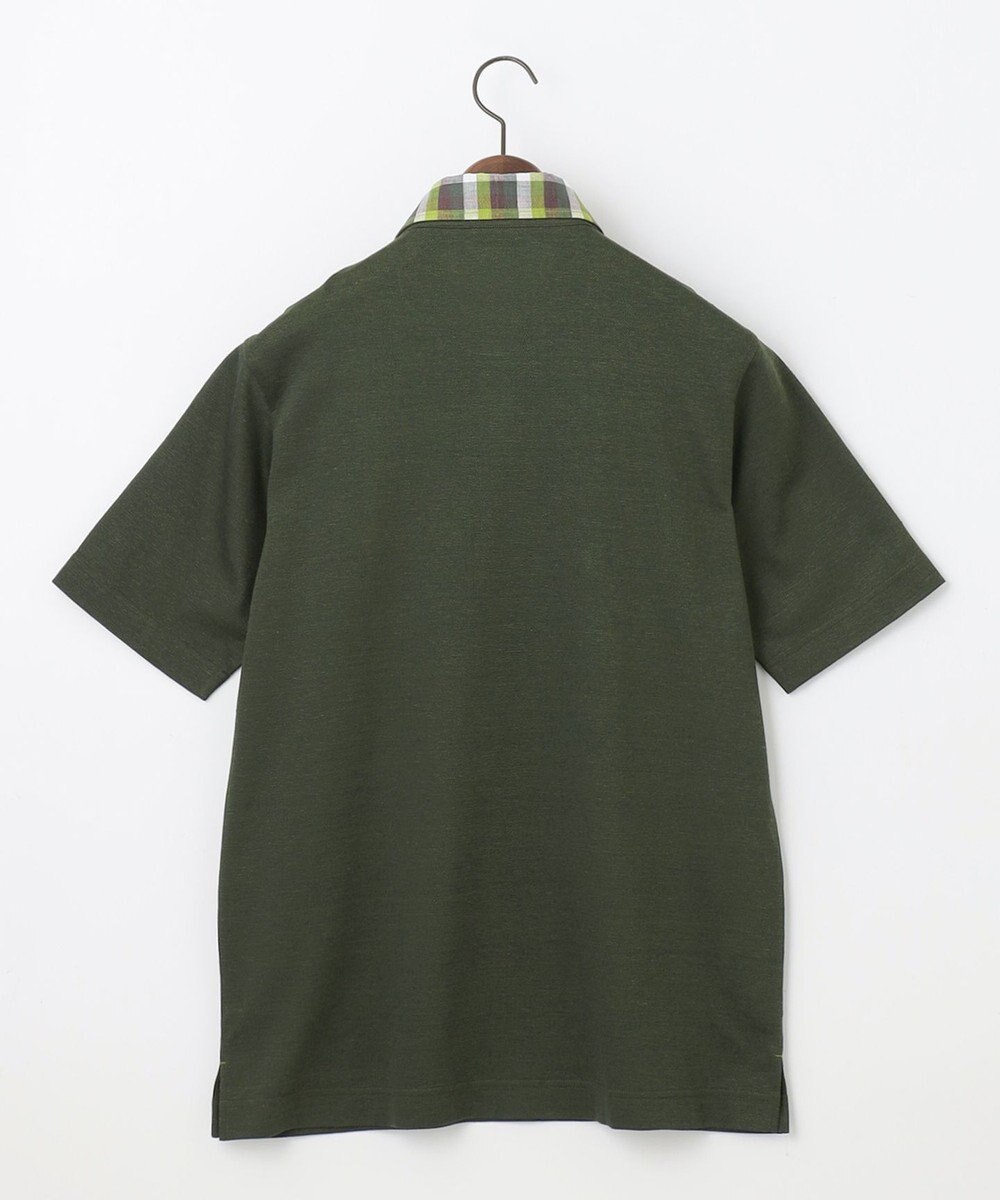 JOSEPH ABBOUD 【リネン素材/清涼感/吸水速乾】リネンハニカム 半袖 ポロシャツ 