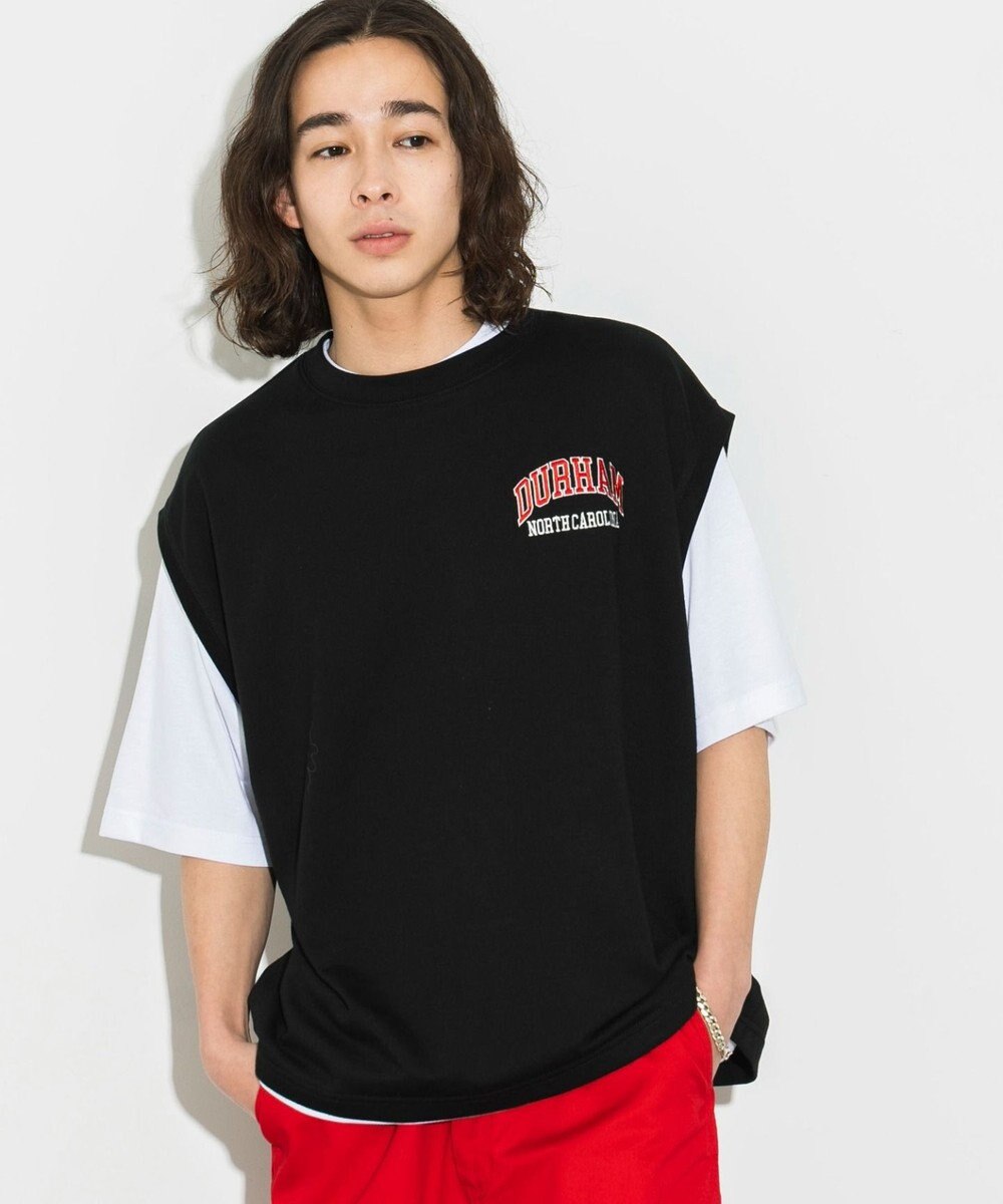 WEGO 【SETUPアイテム】アンサンブルスウェットベストT（S） 