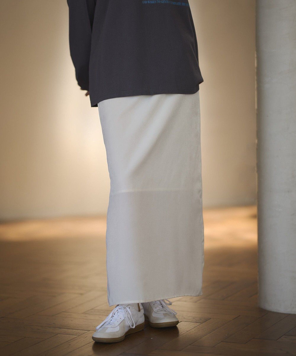 CRAFT STANDARD BOUTIQUE ダルサテンIラインスカート 