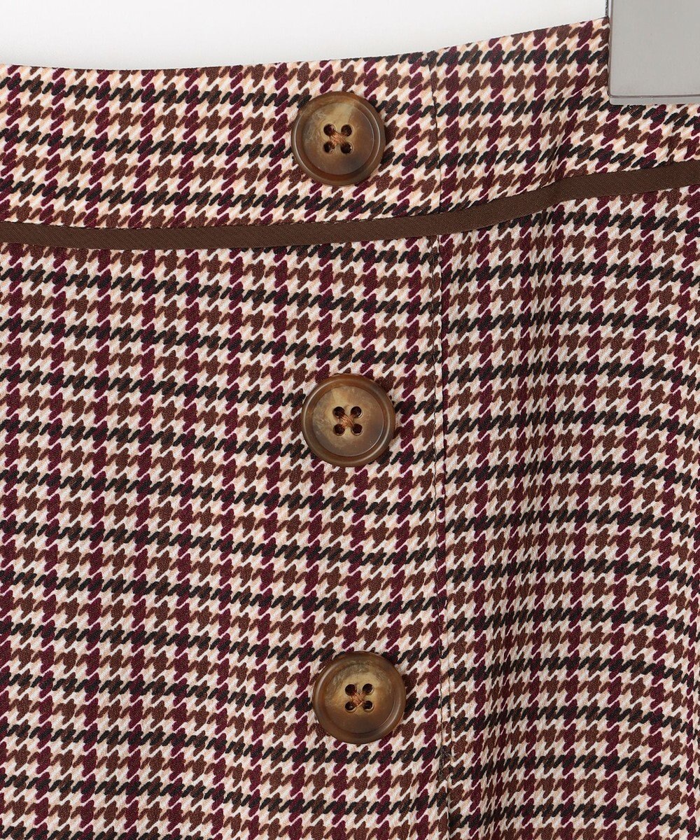 J.PRESS LADIES デシンハウンドトゥースプリント スカート 