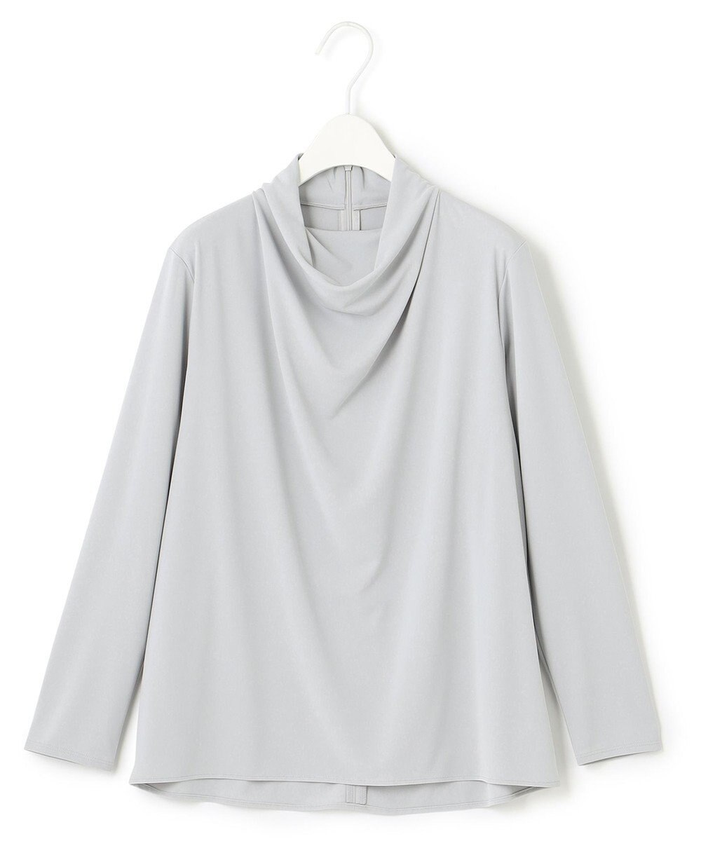 ICB 【洗える】 ジョーゼットスムース ドレープカットソー 