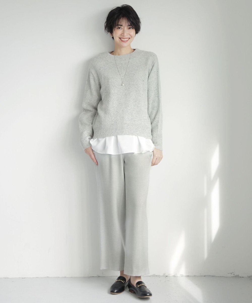 J.PRESS LADIES 【WEB限定】レイヤードフレアー カットソー 