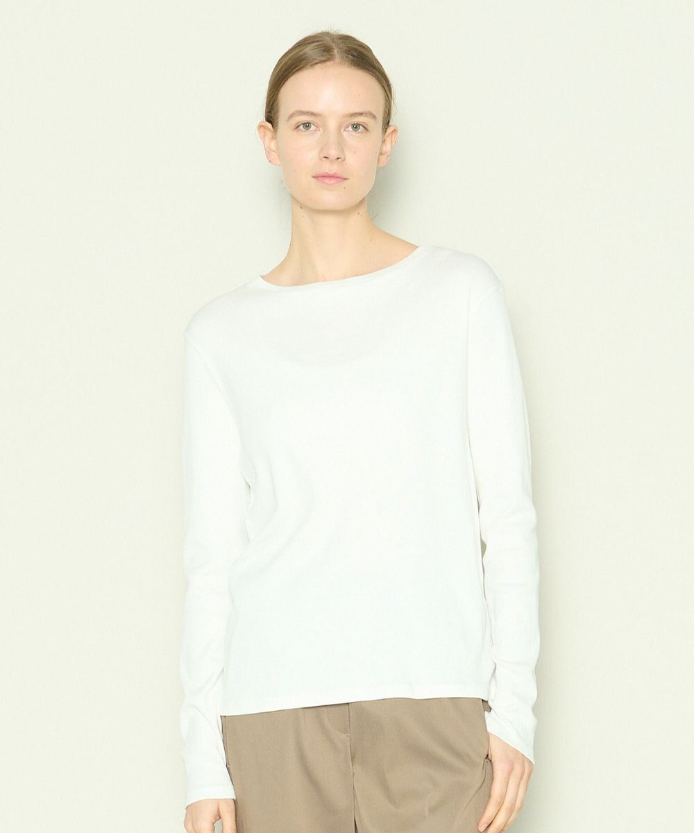 JOSEPH 【洗える】クリーミーリブ　ロングスリーブトップス 