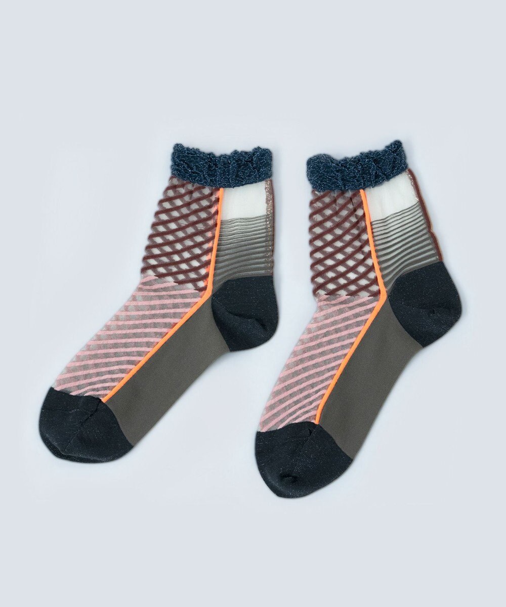 COQ しまうま シアーストライプソックス 