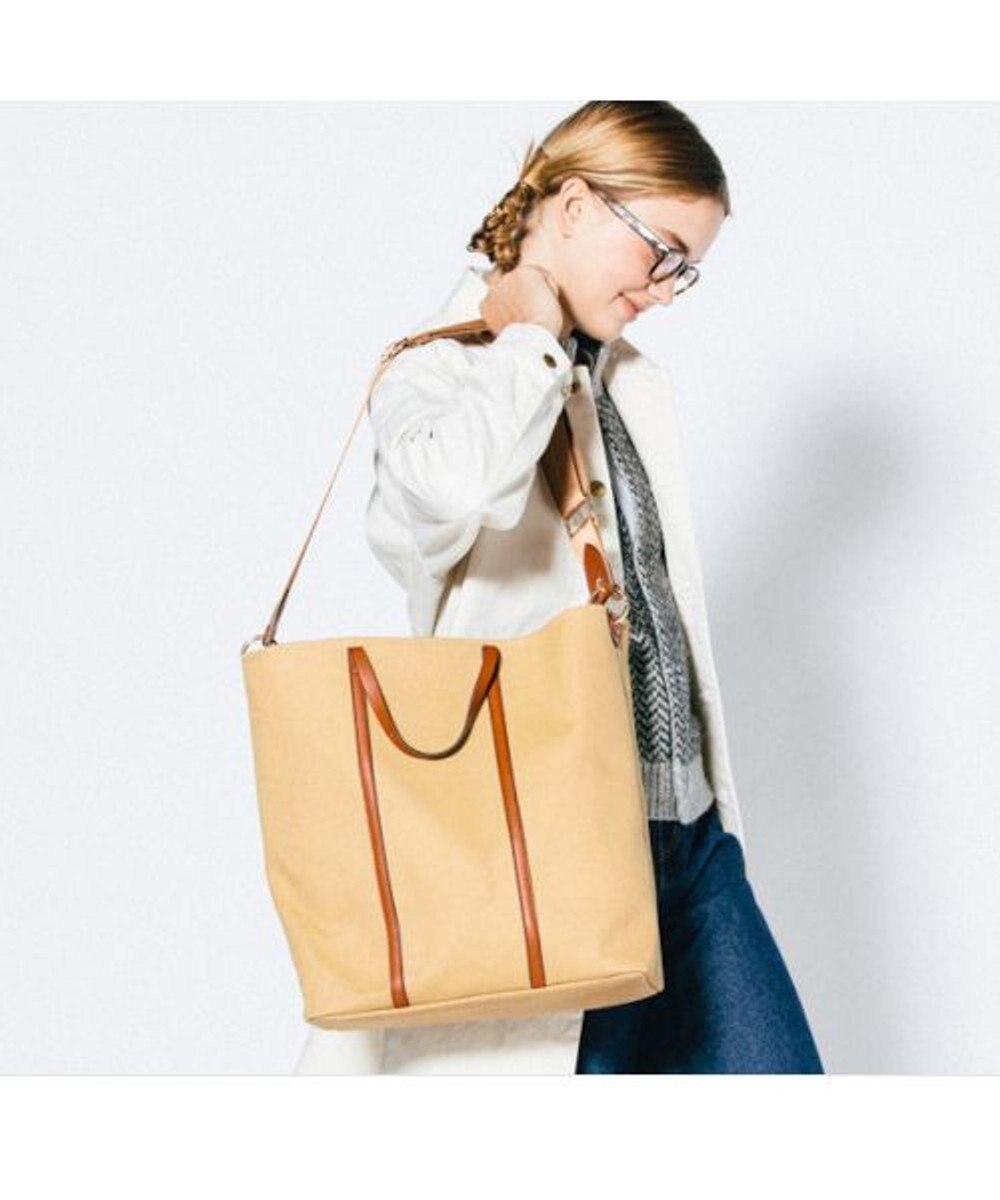 UNBILLION カシュカシュ cachecache / ツイルキャンバスビッグトートバッグ 