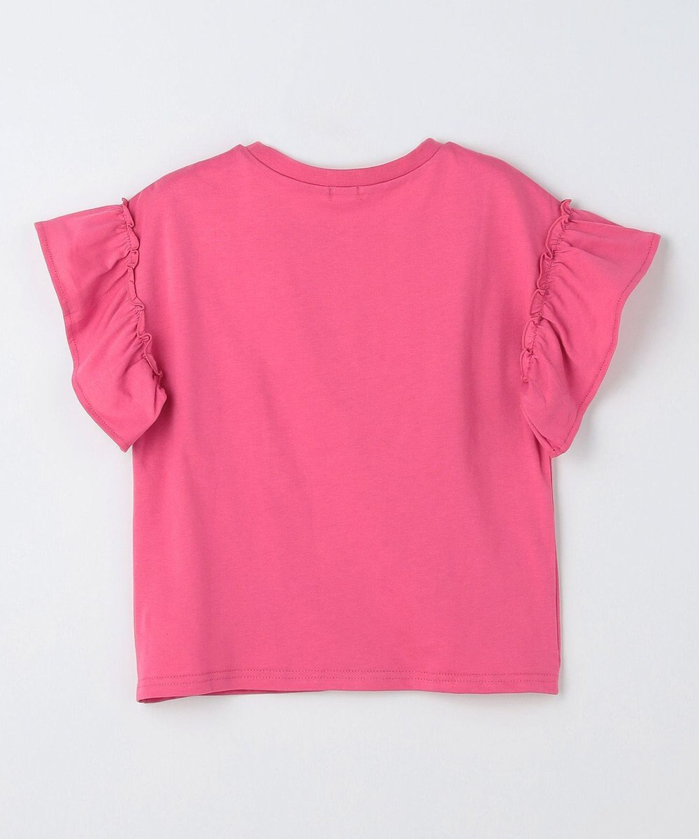 ANY KIDS 【綿100%】ひんやり フリル袖 もしゃもしゃTシャツ 