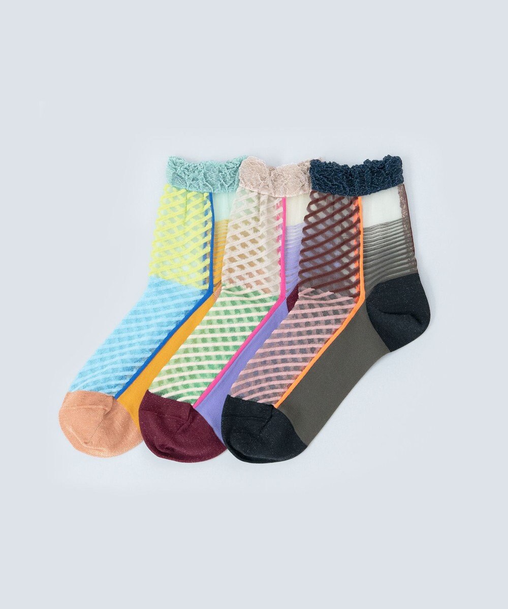 COQ しまうま シアーストライプソックス 