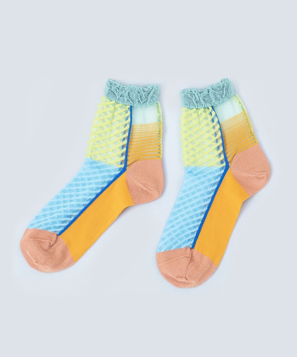 COQ しまうま シアーストライプソックス 