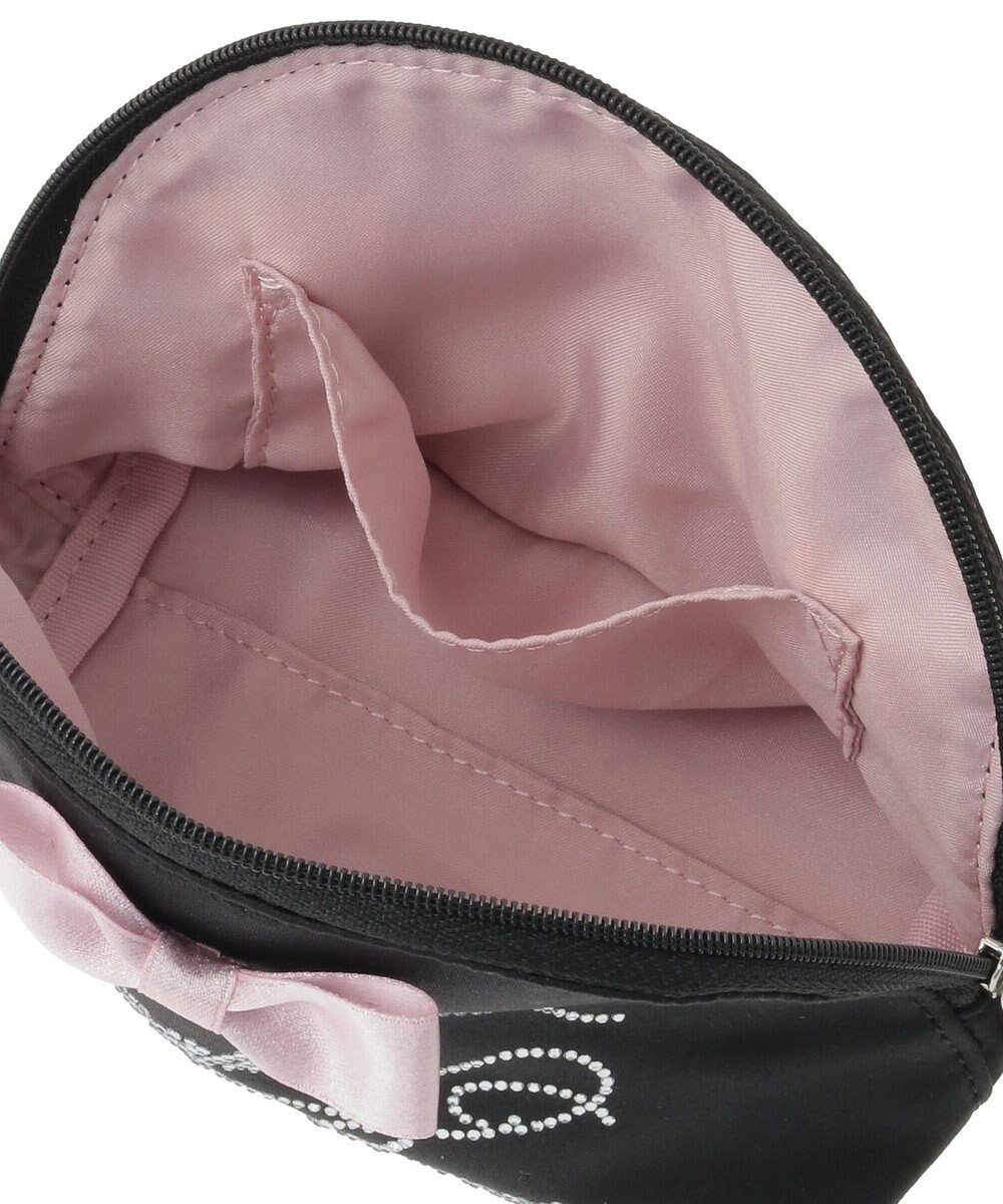 Maison de FLEUR シャイニーリボンラウンドポーチ 