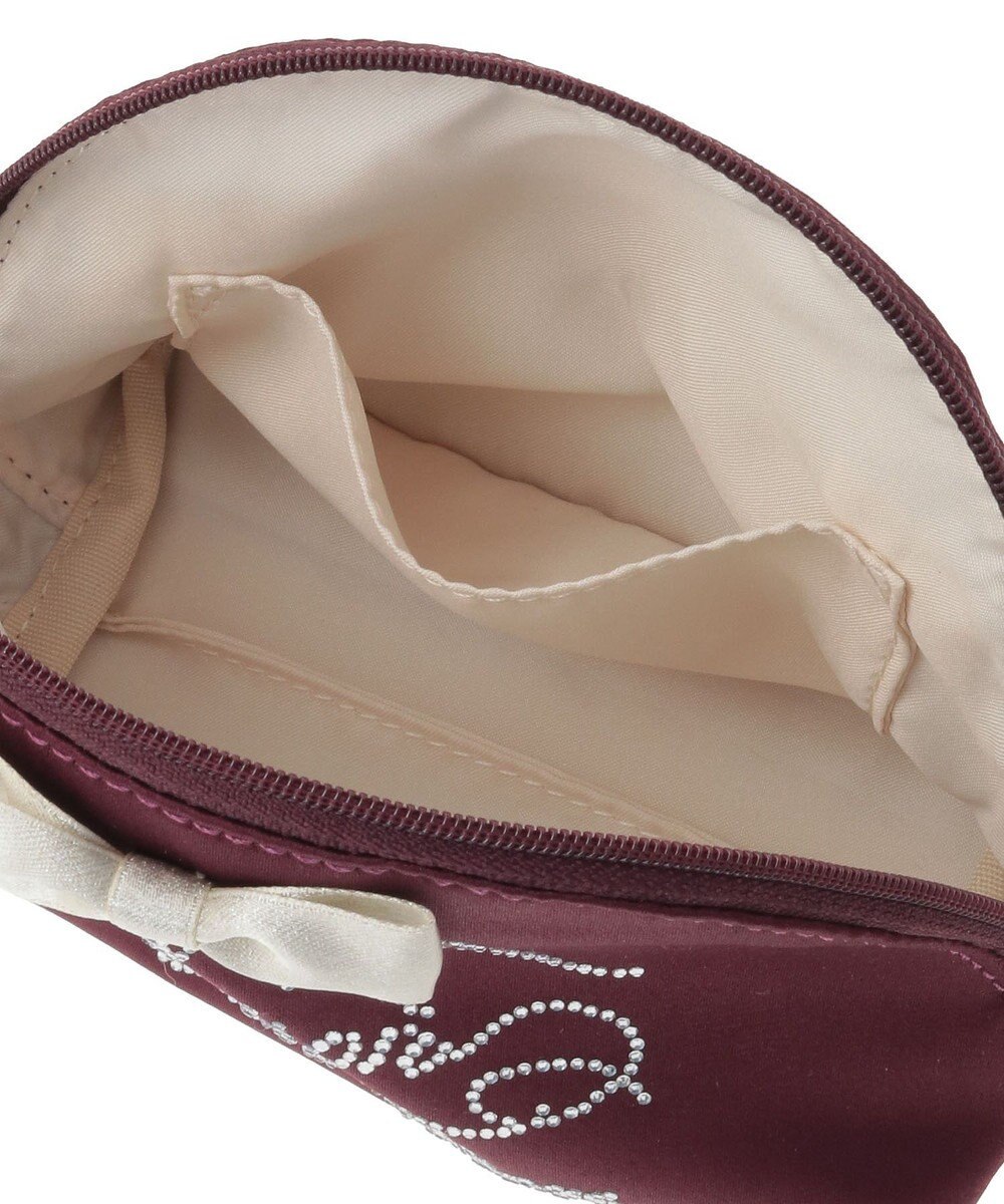 Maison de FLEUR シャイニーリボンラウンドポーチ 