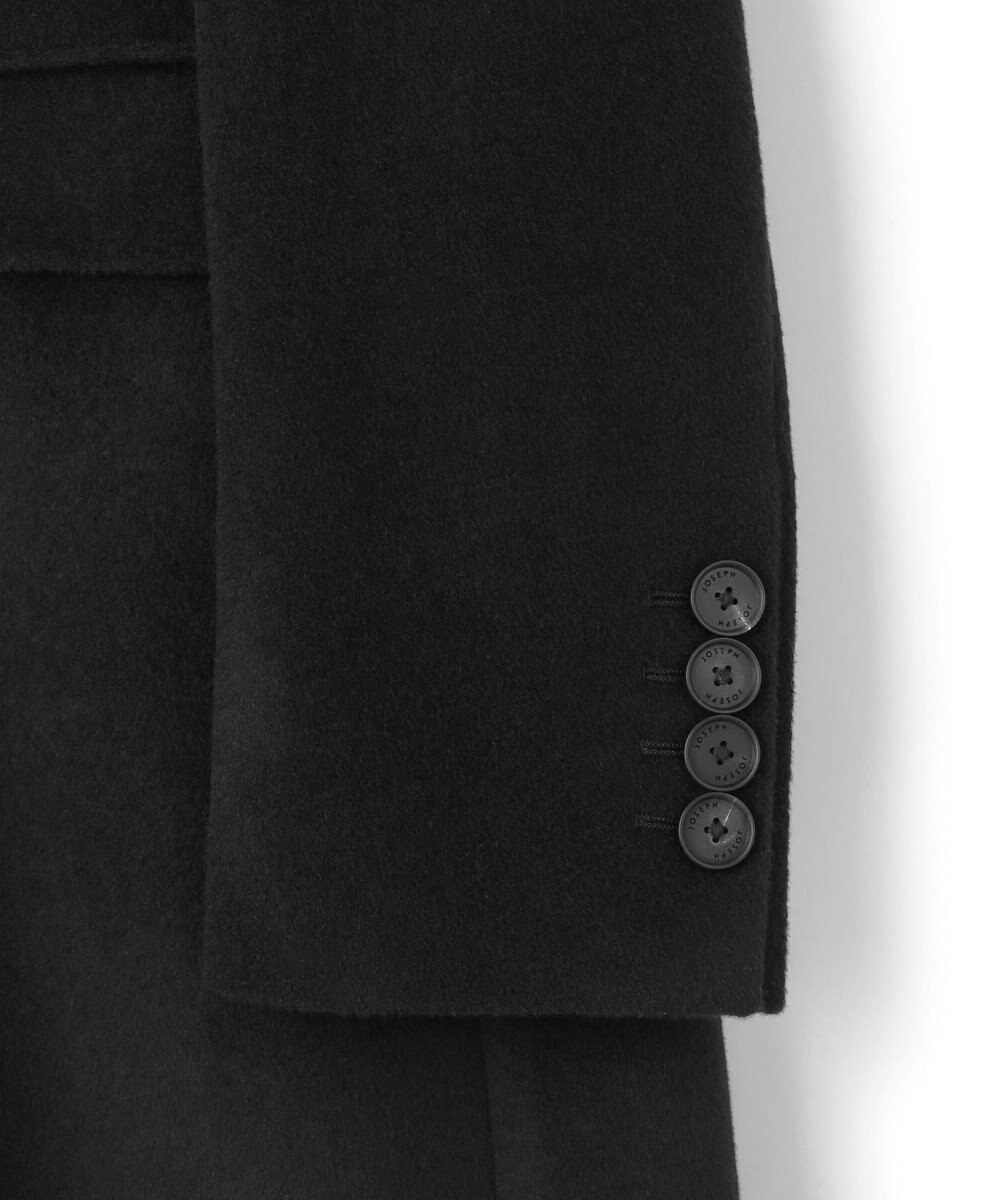 JOSEPH HOMME グロッシーウール 　チェスターコート　＜裏地：フォトコラージュプリント＞ 