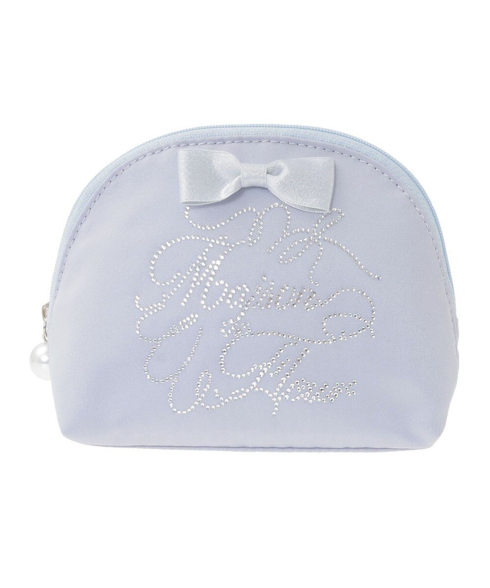 Maison de FLEUR シャイニーリボンラウンドポーチ 