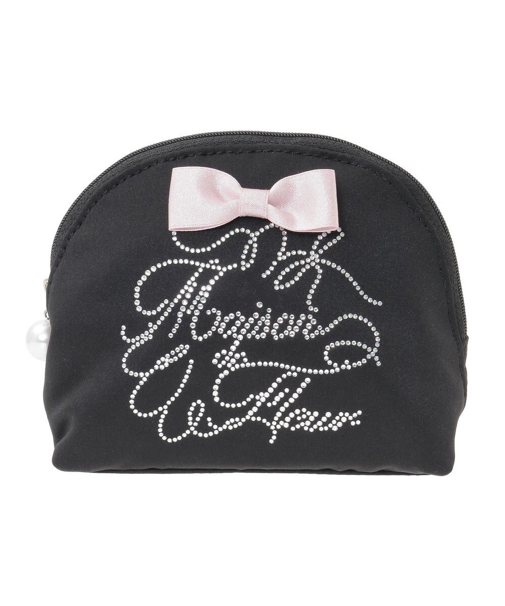 Maison de FLEUR シャイニーリボンラウンドポーチ 