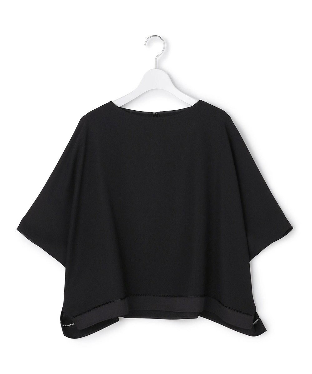 ICB L 【先行予約・WEB限定カラーあり】 FluidBackSatin クロップドブラウス 