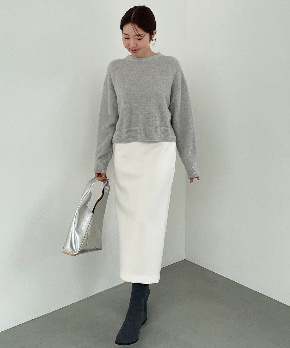 UNFILO 【野呂佳代さん着用】BEAUTY FORM JERSEY Iラインスカート 