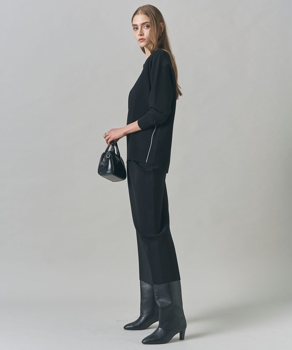 ICB L 【洗える】 シンセティックダブルフェイス ニットタイトスカート 