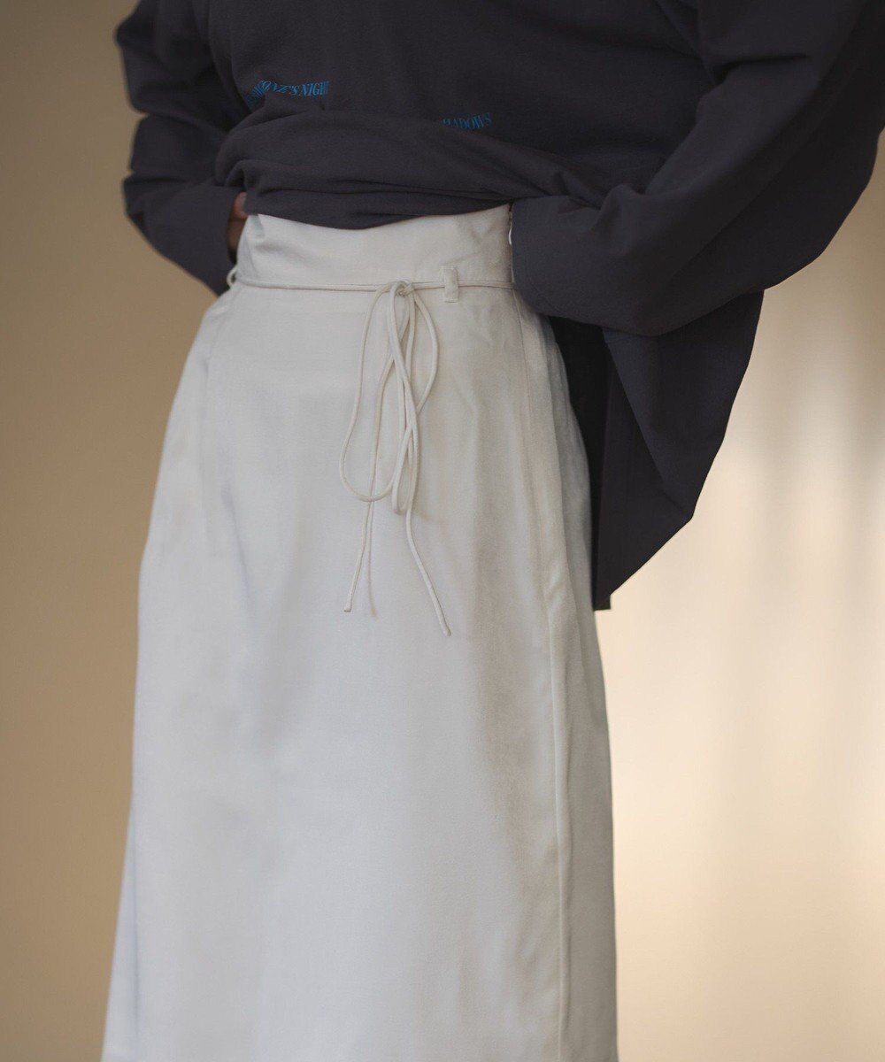 CRAFT STANDARD BOUTIQUE ダルサテンIラインスカート 