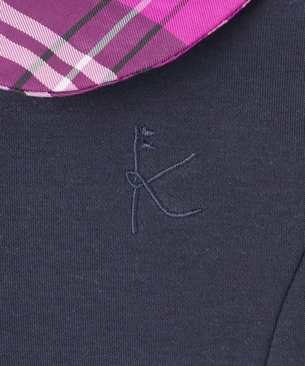 組曲 KIDS 【110-140㎝】チェックタフタドッキング ワンピース 