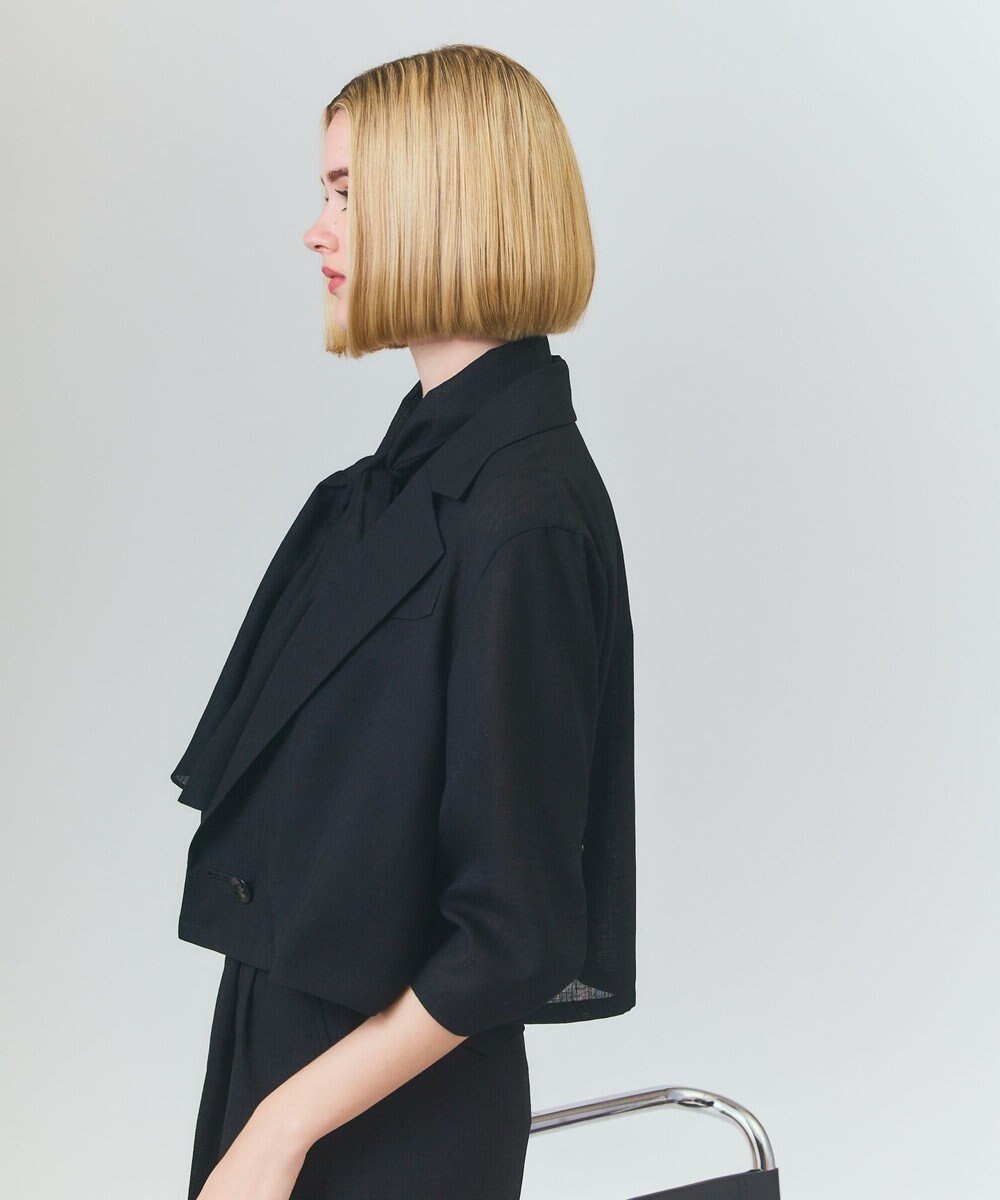 GRACE CONTINENTAL リネンライクシアージャケット 