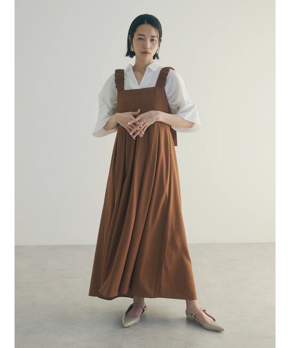 Green Parks armonia.ギャザーストラップワンピース 