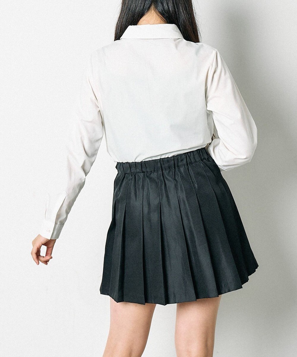 WEGO 【SCHOOLITEM】ポケット付き無地プリーツスカート 